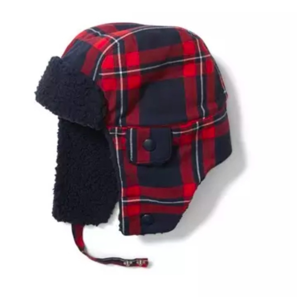 Janie and Jack Plaid Trapper Hat